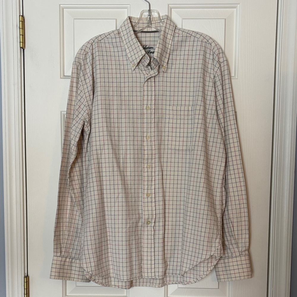 Laksen Shooting Equipment Shirt Men’s L Long Sleeve Button Down Plaid Hunting